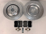 Maserati Ghibli SQ4 Quattroporte AWD Rear Rotors and Brake Pads Set