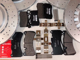 Maserati Ghibli SQ4 Quattroporte AWD Front & Rear Rotors and Brembo Brake Pads Set