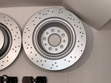 Maserati Ghibli SQ4 Quattroporte GTS AWD Rear Rotors and Brembo Brake Pads Set