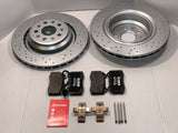 Maserati Ghibli SQ4 Quattroporte AWD Rear Rotors and Brembo Brake Pads Set