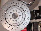 Maserati Ghibli SQ4 Quattroporte AWD Front & Rear Rotors and Brembo Brake Pads Set