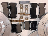 Maserati Ghibli SQ4 Quattroporte AWD Front & Rear Rotors and Brake Pads Set