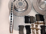 Maserati Ghibli SQ4 Quattroporte AWD Front & Rear Rotors and Brake Pads Set