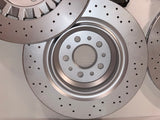 Maserati Ghibli SQ4 Quattroporte AWD Front & Rear Rotors and Brake Pads Set