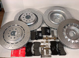 Maserati Ghibli SQ4 Quattroporte AWD Front & Rear Rotors and Brembo Brake Pads Set