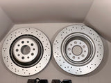 Maserati Ghibli SQ4 Quattroporte GTS AWD Rear Rotors and Brembo Brake Pads Set