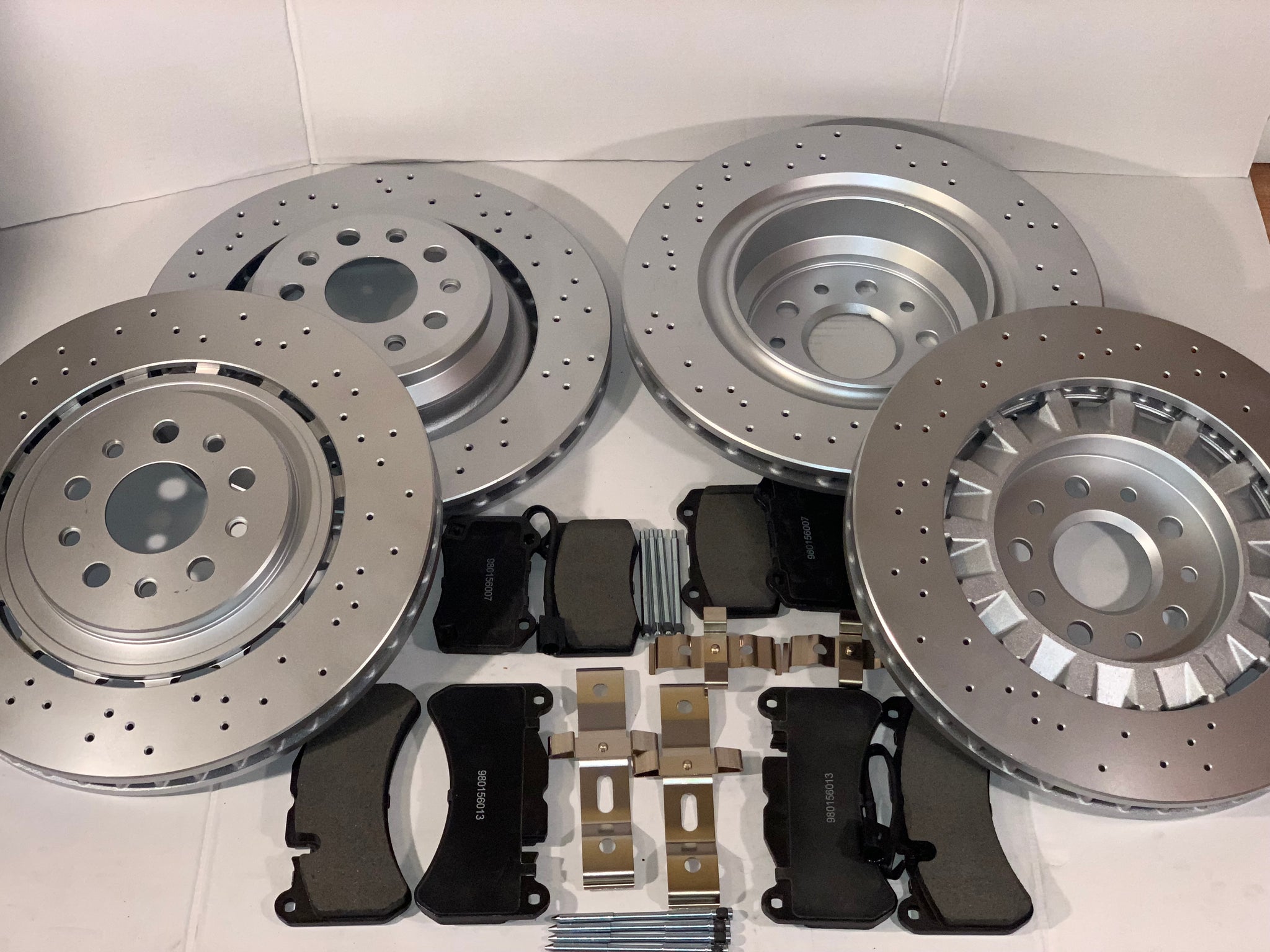 Maserati Ghibli SQ4 Quattroporte AWD Front & Rear Rotors and Brake Pad ...