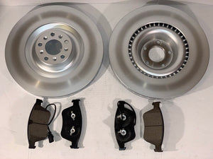 Bentley Continental GT GTC Flying Spur OEM Compatible Front Brake Pads and Rotors